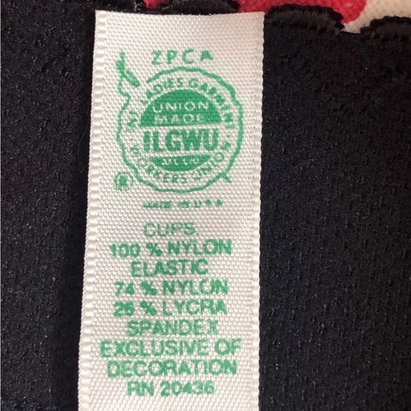 Vintage CARNIVAL ILGWU Black Bustier Corset Top 38B - Picture 7 of 7